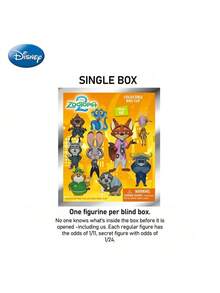 Officially Licensed Blind Box 3D Figurine Bag Clip Charms Blind Bag Anime Figure Keychain Anime Collector Kering Backpack Decor Judy Hopps Nick Wilde Mayor Lionheart Birthday Gift 1Pc - Multicolor - View 7
