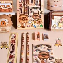 1 Set Adorable Stationery Gift Box, Water Vole Learning Supplies Set, Creative Stationery Set, 6-Piece, Stationery Set Gift Box, Birthday Gift, 2026 New Year Gift, School Supplies, Back To School Gift - Multicolor - View 1