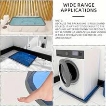Thanh ngăn nước silicone cổ điển, phù hợp cho phòng tắm và nhà tắm, giúp phân chia vùng khô và ướt, ngăn nấm mốc và bắn nước (gói 1 chiếc) - Nhiều màu - Xem 9