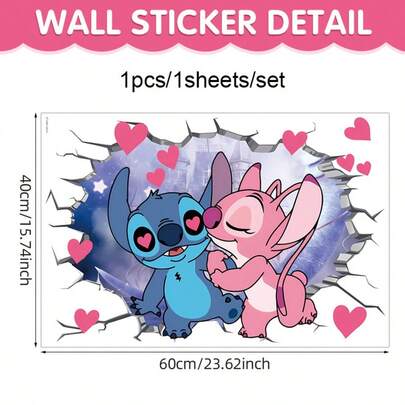 Hình dán tường Stitch cho phòng trẻ em | Hình dán tường trang trí tiệc Stitch | Decal dán tường Stitch | Phông nền trang trí tiệc lễ hội | Phụ kiện trang trí | Phông nền trang trí tiệc hoàn hảo | Quà tặng bất ngờ, Quà tặng lễ hội tuyệt vời nhất | Trang trí nhà cửa, Trang trí phòng hoàn hảo, Quà tặng ngày Valentine | Trang trí không khí tiệc tùng | Trang trí tiệc hoàn hảo