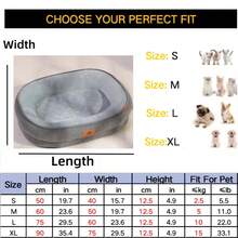 Oval-Shaped Pet Bed Set Made Of Plush Fleece Material, Washable Multi-Purpose Dog/Cat Bed, Warm Thick Anti-Moisture Soft Breathable Durable Scratch-Resistant, Suitable For Small/Medium/Large Cats And Dogs, All Season - Multicolor - View 13