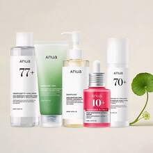 Korean Glass Ultimate Skincare Routine Bundle | Best-Selling Product Cleansing Oil + Cleansing Foam +Toner + Dark Spot Correcting Serum + Moisturizing Lotion, Hydrate, Korean Skincare, Glass Skin, Effectively Controlling Oil, Minimizing Pores, Soothing, Idea For All Skin Types - Bộ sản phẩm dưỡng da mặt kính cao cấp gây sốt - Xem 1