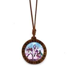 Colgante de madera con diseño de grupo de chicas de K-POP "Witch Hunting", estilo de dibujos animados y retro - Multicolor - Ver 12