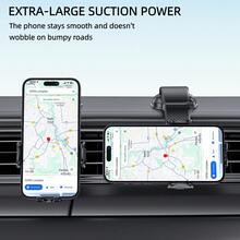 YWOR Pink Car Phone Holder, Universal Phone Mount For Car Dashboard,Super Suction Dash Cellphone Car Mount Stand - Black - View 6