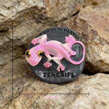 1pc/2pcs Spanish Lizard Animal Resin Painted Magnetic Fridge Decor, Random Shape, Desktop Decor, Suitable As Party Favors, Classroom Rewards, Carnival Prizes (Random Style) - Multicolor - View 7