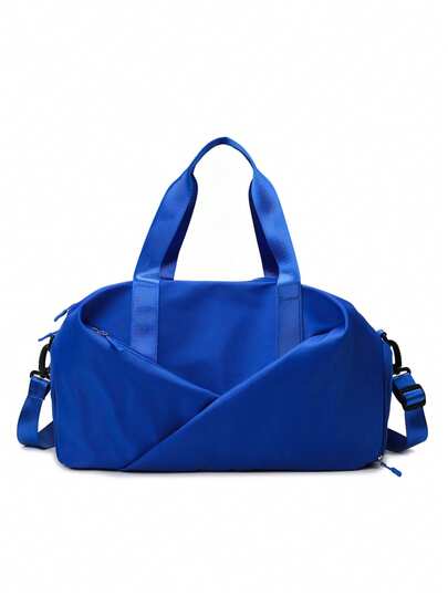 1pc 17.7*9.8*10.2inch Travel Tote Bag With Wet And Dry Separation, Minimalist Versatile Commuter New Multifunctional Handbag, Large Capacity Short-Distance Business Trip Luggage Storage Bag, Lightweight Student Shoulder Bag