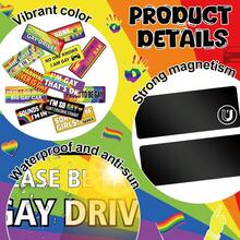 12 Pcs Gay Pride Funny Magnet Bumper Sticker LGBT Rainbow Pride Prank Magnetic Sign For Vehicle Truck Reusable Magnet Sticker For Fridge(Classic) - 12 CÁI - Xem 3