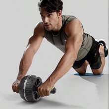 Rodillo para abdominales, rodillo para músculos abdominales, equipo de fitness para el hogar para hombres y mujeres - Multicolor - Ver 7