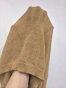 Đầm mini nữ mùa hè gợi cảm màu trơn cổ chữ V sâu và cổ đổ kiểu yếm, đầm dệt kim hở lưng phong cách boho đi biển, đầm tốt nghiệp ngày Quốc khánh 4 tháng 7, trang phục tốt nghiệp đơn giản và thanh lịch, lý tưởng cho các lễ hội âm nhạc, tiệc tùng, kỳ nghỉ hè gợi cảm ở bãi biển, mặc hàng ngày, lễ Phục sinh, ngày Thánh Patrick, đi chơi sau tốt nghiệp, không cần thắt lưng. - Màu Khaki - Xem 8