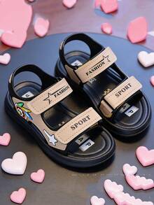 Boys' Summer Sports Sandals, Student Beach Shoes - Khaki - View 3