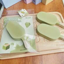 超柔软慢回弹哈密瓜巧克力脆皮冰淇淋，可爱逼真的食物模型 - 彩色 - 查看 16