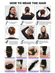 Curly Wigs For Black Women Spring Curl Side Part Wig 14 Inch Afro Kinky Curly Wig Machine Made Wigs Without Bangs Soft Synthetic Heat-Resistant Wigs - Black - View 10