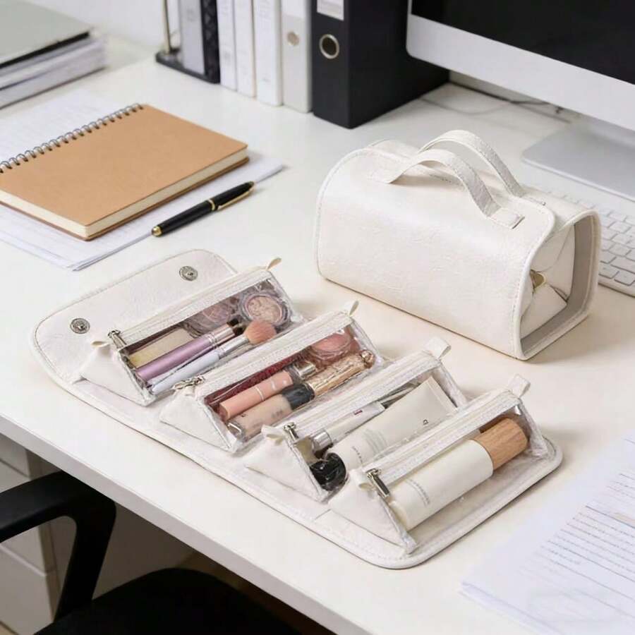 便携式化妆包，大容量旅行化妆品收纳包，摄影师化妆工具包