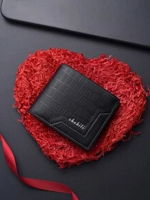 SHABILI New Retro Short Men's Wallet, Ultra-Thin Bifold Wallet, Multi-Function Card Holder, Youth Student Leather Wallet, - Black - View 6