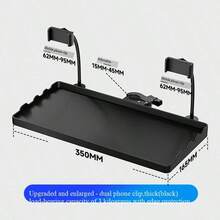 1 Kẹp giữ mi đen trắng chất liệu ABS, tương thích với đèn Moonlight và phụ kiện kẹp mi dạng vòng với thiết kế gập cố định. 1 Khay đựng mi nối - Đế chắc chắn, chịu lực cao, không cần nguồn/pin, tương thích với đèn Moonlight và đèn dạng vòng, thích hợp cho trang điểm chuyên nghiệp, tại nhà, tại tiệm và chụp ảnh - màu đen - Xem 24