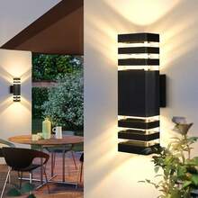 Customizable Outdoor Wall Lamp, Acrylic Rectangular/Cylindrical Appearance, Indoor/Outdoor Home Decor Lighting, LED E27 Bulb Suitable For Patio, Staircase, Street, Indoor/Outdoor, Living Room, Bathroom, Kitchen, Bedroom, Corridor - E27 Outdoor Wall Lamp - View 8