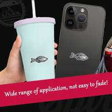 Fish Bone Sticker | Glossy And Waterproof - Light Film - View 3