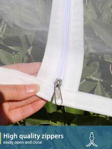 Zipper Window Insect Screen With Self-Adhesive Mesh, No-Drill Easy Install, Removable Reusable Fly & Mosquito Protection Net For Bedroom Windows - White - View 6