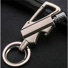 Reusable Eternal Match Lighter 1 Pack With Keychain Bottle Opener, Waterproof Permanent Flint Fire Starter, Portable Outdoor Survival Ignition Tool, Refillable Fuel Design For Reliable Use, Sturdy Durable Build For Camping Hiking Backpacking, Great Gift Choice For Father's Day, Essential Emergency Fire Starter For Outdoor Enthusiasts - 1件 - 查看 7