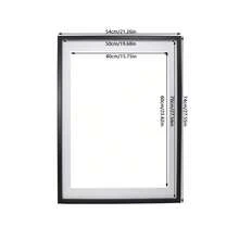 Picture Frames Set Of 3, Wall Mounting, Fits 40x60cm With Mat Or 50x70cm Without Mat - Black - View 2
