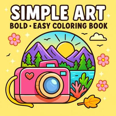 GDTME 以窗户为主题的世界涂色书，24 页可爱简单的涂鸦，放松身心，生日或周年纪念礼物，送给家人和朋友的礼物，返校礼物，教师礼物，母亲节礼物，文具，7.9x7.9 英寸。