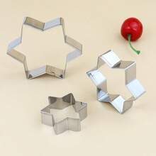 12件套不锈钢饼干模具套装，心形光滑弧度饼干模具，不锈钢饼干切割器，金属烘焙模具套装，可用于制作饼干、杏仁糖、棉花糖、创意饼干、糖果模具，节日礼物 - 12件套餅乾模具 - 查看 6