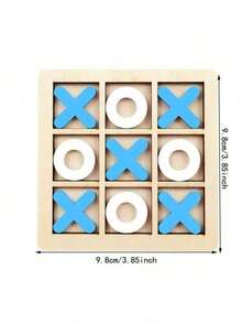 1件装 2025新款木制井字棋游戏套装，互动式9格三子棋盘游戏，派对桌面玩具 - 生日礼物、复活节礼物、结婚礼物、礼品、玩具、复活节、新品畅销、新品热销、新品上市、玩具新品、派对互动、史迪奇玩具、旅行玩具、课堂减压玩具、迷你玩具、洗澡玩具、圣诞文具、压力球 - 彩色 - 查看 7