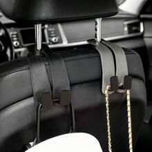2pcs No-Drill Car Headrest Hooks, Designed For Hanging Bags, Purses, And Organizing Seat Back Items - Multicolor - View 4