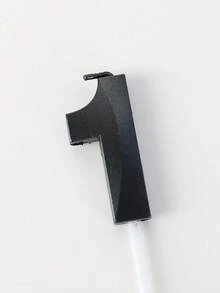 1支黑色0-9数字菱形生日蛋糕装饰蜡烛，冬季送给女性的礼物，房间装饰，礼品，生日蜡烛，生日装饰，生日快乐，蛋糕蜡烛，毕业季房间装饰 - 黑色 - 查看 13