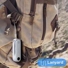 Kipas Genggam Portabel Sweetfull, Layar Digital / 2 Kecepatan yang Dapat Diatur / 1500mAh / Dapat Diisi Ulang USB / Dengan Tali dan Lampu / Mudah Disimpan / Kipas Mini Lipat, Cocok untuk Olahraga Luar Ruangan, Berkemah, Kantor, Kamar Tidur, dan Ruang Belajar - Dapat dilipat - View 5