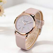 这款时尚舒适的女士PU皮表带石英表，男女皆宜，是学生休闲佩戴的理想之选，也适合派对、节日、婚礼等各种场合。它是返校季、毕业季、感恩节送给女士的最佳礼物。 - 玫瑰金 - 查看 4