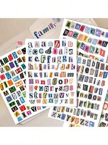 4pcs Fun Magazine Letter Stickers, Scrapbook Letter Stickers, Classic Ransom Letter Stickers-Creative, Retro, Versatile, And Easy To Use. Suitable For Journals, Diaries, Notebooks, Water Bottles, DIY Crafts, Gifts, Etc. This Scrapbook Letter Sticker Set Is The Perfect Valentine's Day Gift For Journal Enthusiasts, Artistic Best Friends, And Creative Individuals. Use Letters To Spell Out Your Unique Message, Decorate Gifts, And Create Commemorative Photo Albums. - A - 查看 1