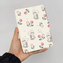 Flower Kindle Reader Protective Case, Cute Rabbit Pattern, Double-Sided Printing, Compatible With Kindle Paperwhite 5th/6th/7th, Paperwhite 10th/11th/12th, Kindle (Colorsoft)/10th/11th/12th And Other Popular Models, Kindle Cover/Kindle Accessories - Multicolor - View 13