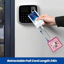 1 cuộn dây đeo thẻ hình động vật ngộ nghĩnh, giá đỡ thẻ ID có thể thu gọn với kẹp cá sấu xoay, quà tặng cho y tá, bác sĩ, nhân viên văn phòng. - ếch xanh - Xem 5
