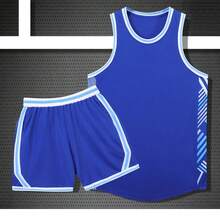 Bộ 2 món áo ba lỗ và quần short thể thao bóng rổ màu xanh cá nhân hóa - in tên, số và logo đội tùy chỉnh, quà tặng Ngày của Cha, phong cách thời trang, hipster, casual, tối giản thanh lịch, độc đáo, trang phục nam, tủ đồ capsule, phong cách cơ bản/street style nam, quà tặng lý tưởng cho anh ấy, bạn trai, gia đình, bạn bè, sinh nhật, du lịch/nghỉ lễ, trường học/thi đấu, thể thao/leo núi - Màu xanh lam - Xem 2