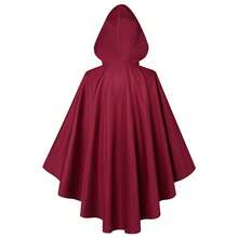Men Accessory Sets - Hooded Cape Women's Shawl Red - View 2