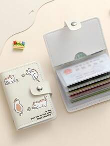 1 PC New Cute Compact Girl's Card Holder, Large Capacity Multi-Card Slot Card Case, Driver's License Holder, Student Coin Purse - Multicolor - View 4