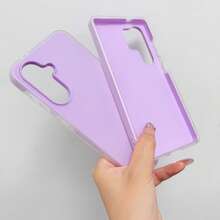 Luxury Candy 2合1 磨砂硬殼手機保護殼，適用於 S26 Ultra S25 Ultra A57 A37 A56 A55 A54 A53 A35 A17 A07 A27 A36 A26 A16 S25 FE - 紫色 - 查看 9