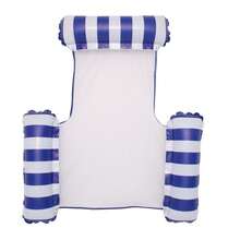Inflatable Drainage Floating Chair, Dual-Use Beach Lounger With Backrest, Foldable Inflatable Pool Chair For Pool, Beach Party, Summer Outdoor Water Entertainment, Portable Floating Chair, Suitable As Summer Birthday Gift, Party Gift, Student Gift, Swimming Float Bed, Water Hammock, Lounge Chair, Water Floating Bed, Swimming Pool Summer Swimming Pool Water Recreation Accessories, Suitable For Water Resort Leisure, Inflatable Pool Hammock, Pool Inflatable, Beach Essentials, Pool Float - MultiWarna - View 12
