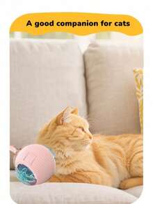 1pc Automatic Electric Interactive Gravity Rolling Ball Pet Doll, Smart Obstacle Avoidance Sphere Cat Doll, Rechargeable, Random Color - Multicolor - View 7