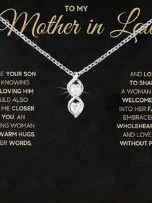 1pc Spring/Summer New Fashion Women's Pendant Necklace, Luxury Minimalist Shiny Heart Pendant Clavicle Chain, Suitable For Daily Wear, Party, Mother's Day, Teacher's Day, Wedding Anniversary, Holiday Gift - Alluring Beauty - View 1