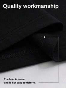 Retro I Just Get Fly And Trust God Typography Print Graphic Tee,Casual Print,Comfortable And Versatile,Cotton 220g Printed-Shirt,Unisex Style - 黑色 - 查看 7