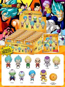 Officially Licensed Blind Box Anime Figure Keychain Gohan Krillin Frieza Piccolo Bulma Golden Frieza 1 Star Backpack Decor Gift 1Pc Toei Animation - Multicolor - View 2