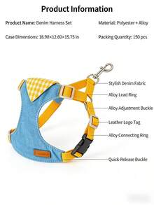 1pc Dog Harness Leash, Chest Strap Style For Small Dogs Like Poodle And Bichon Frise, Pet Supplies - Multicolor - View 10