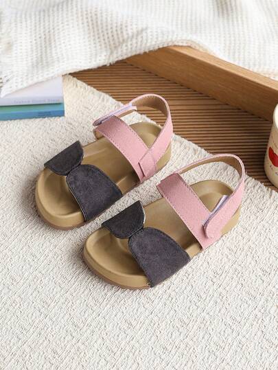 1 Pair Toddler/Baby Open Toe Sandals, Flat Summer Shoes For Boys And Girls