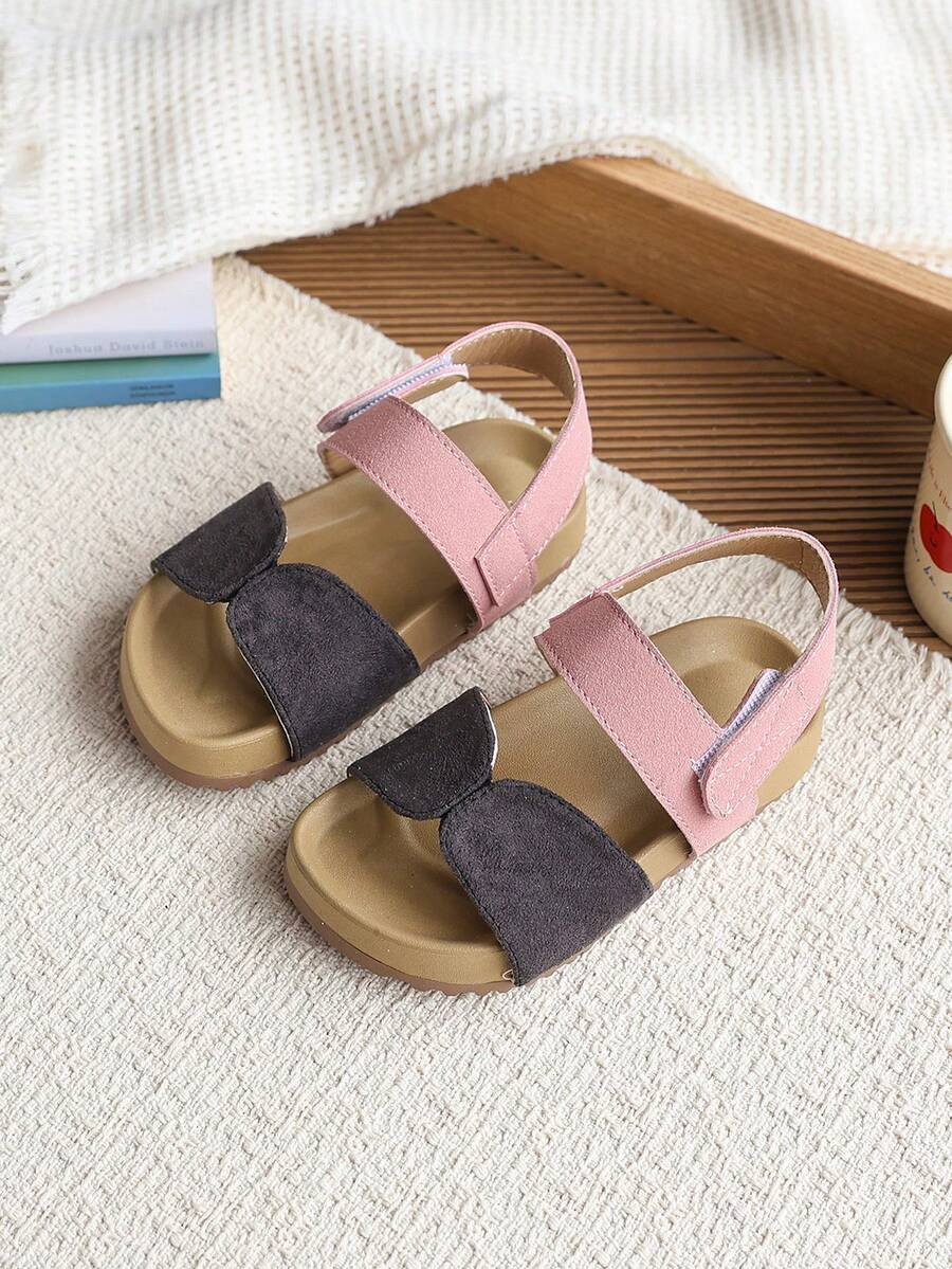 1双幼儿/婴儿露趾凉鞋，男女童夏季平底鞋 - 彩色 - 查看 1