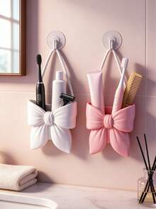 Butterfly Toothbrush Holder, Soft Morning Light Bathroom Decor, Girlfriend Gift, Women's Winter Gift (Hanging Rope Can Be DIY Replaced) - Multicolor - View 1