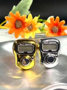 1pc Portable Finger Electronic Counter Ring, Handheld Mini Counter With Manual Button, Small Finger Digital Tally Counter, Convenient For Counting - Multicolor - View 8