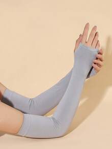 1 双女士透明防蚊紫外线防护臂套，休闲户外骑行冰丝防晒臂套 - A - 查看 6