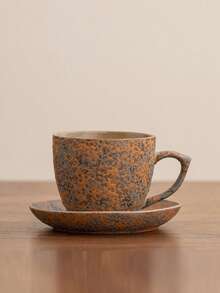 1 Set Minimalist Small Capacity Coffee Cups, Afternoon Tea Cups, Household Breakfast Milk Cups, Hanging Ear Coffee Cups, Wine Glasses, Latte Art Cups, Couple Cups, Minimalist Ceramic Coffee Cups, Espresso Cups, Ceramic Mugs, Kiln-Fired Glaze Ceramic Cups - Multicolor - View 14